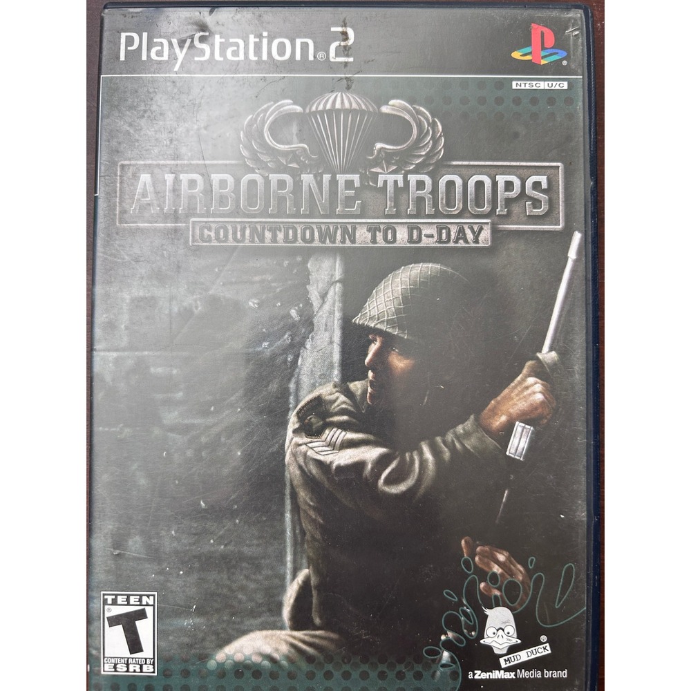 Airborne Troops Countdown to D-Day Sony PlayStation 2 PS2 Game CIB SLUS-21125